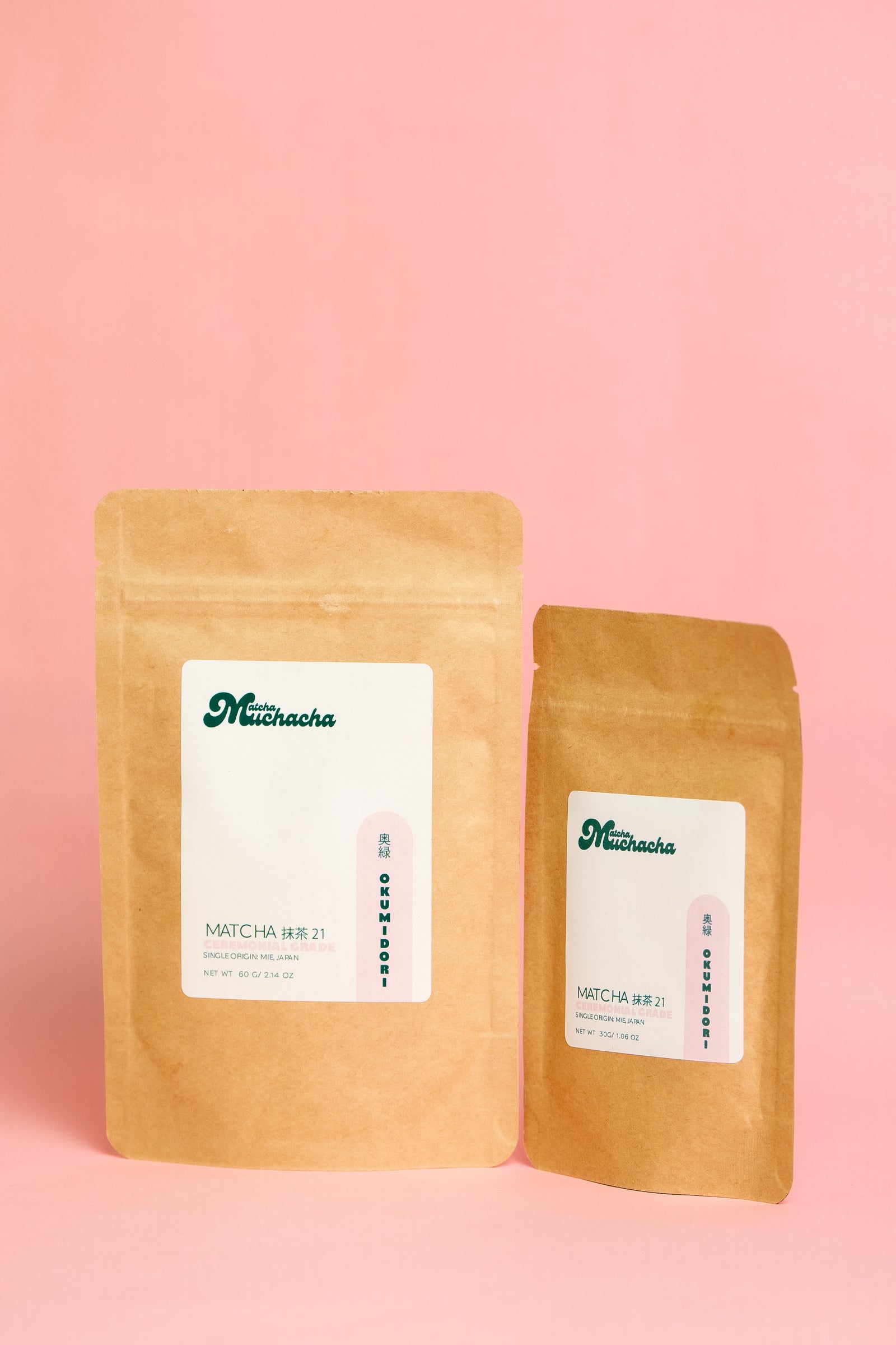 Bolsas de matcha ceremonial Okumidori de Matcha Muchacha